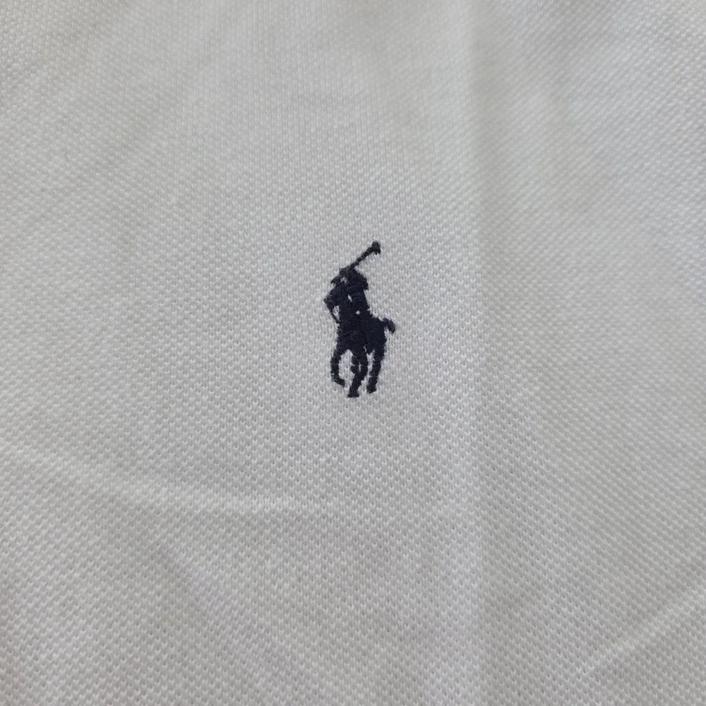 Polo Ralph Lauren Mens XL White LSU Tigers Embroidered Pique Polo Shirt Cotton